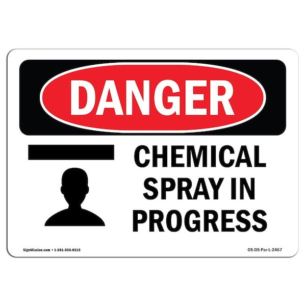 Safety Sign, OSHA Danger, 3.5" Height, Check Area For Safe Clearance, Landscape, 10PK